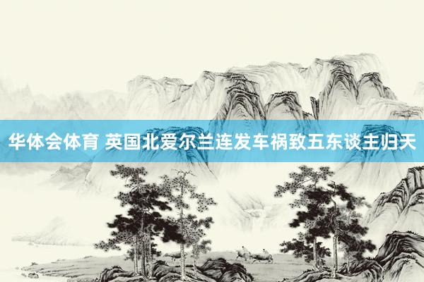 华体会体育 英国北爱尔兰连发车祸致五东谈主归天